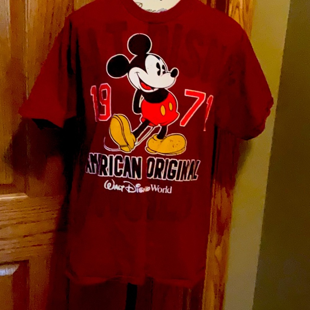 Children’s XL Maroon colored Disney World T shirt. Mickey Mouse.